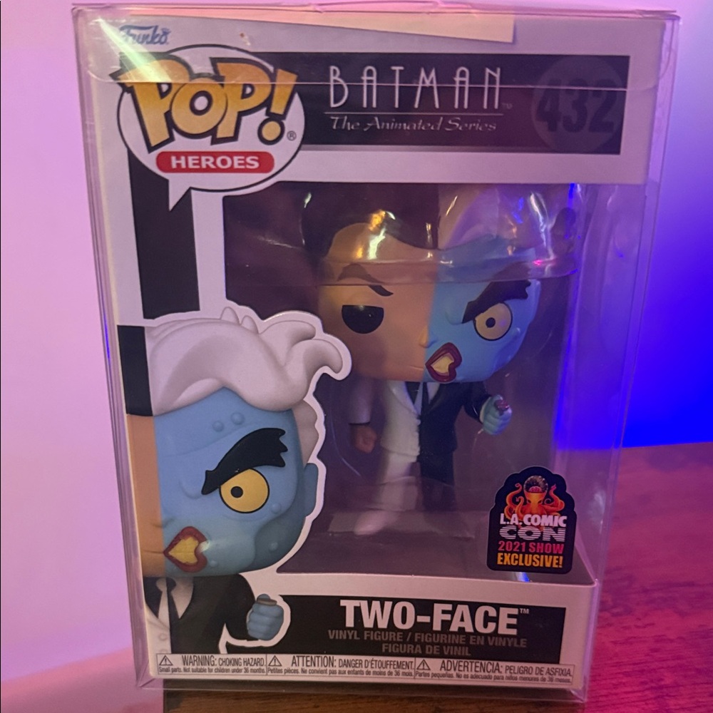 Funko Pop! Heroes Batman Two-Face Blue and Black Figure